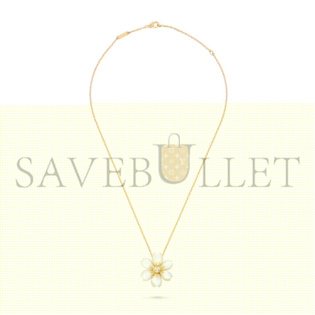 VAN CLEEF ARPELS ROSE DE NOËL PENDANT, MINI MODEL VCARP7T000